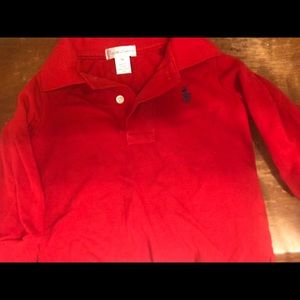 Boys Polo shirt Red 9 months